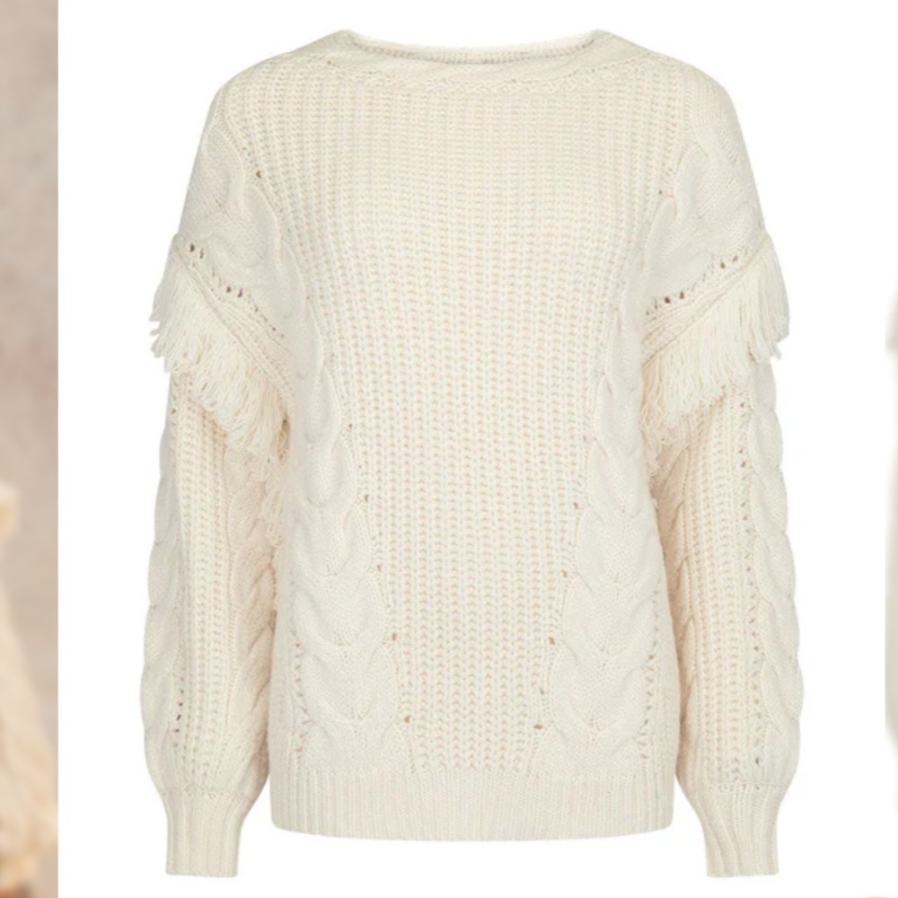NWT Spell Nomadic Knit Jumper in Cloud size large - Picture 4 of 11